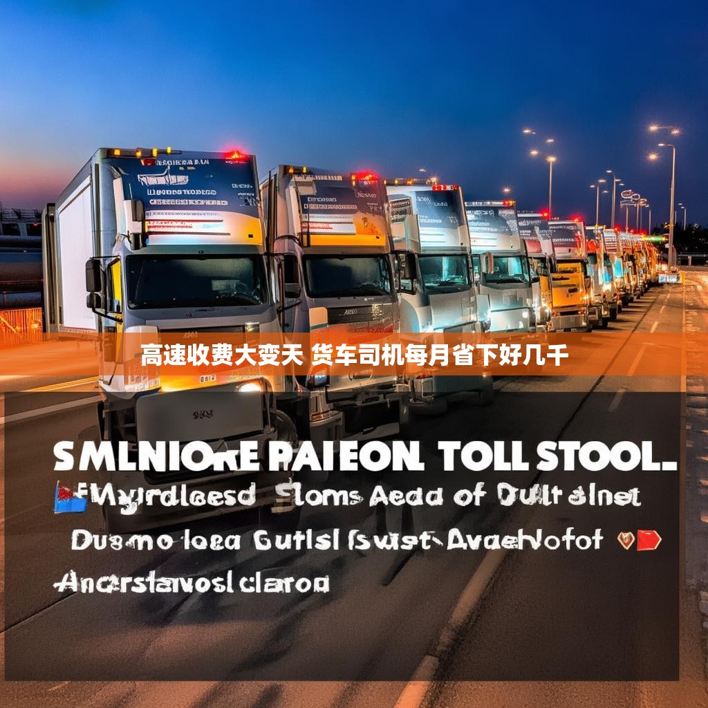 高速收费大变天 货车司机每月省下好几千